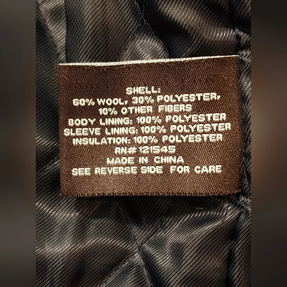 MICHAEL Michael Kors Wool Blend Military Field Lined Insulated Black Coa… - Picture 4 of 13